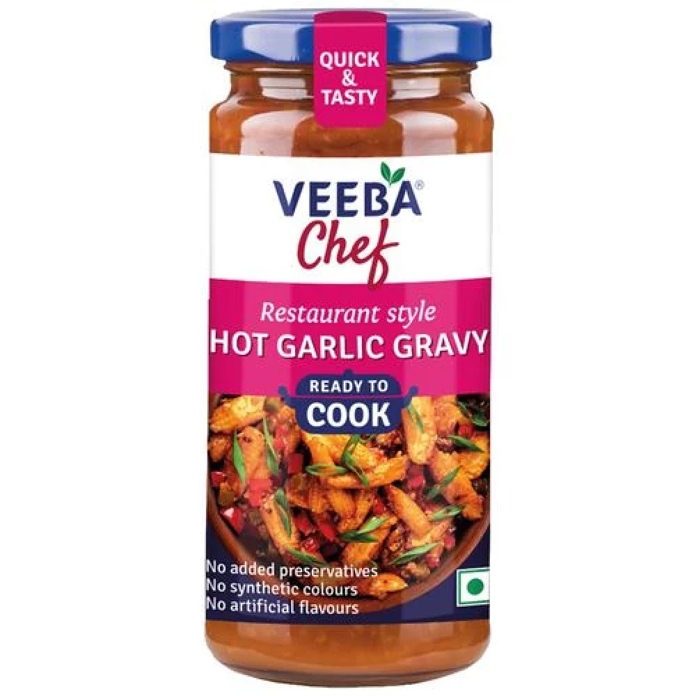 VEEBA Chef Hot Garlic Gravy, 250 g-1.webp